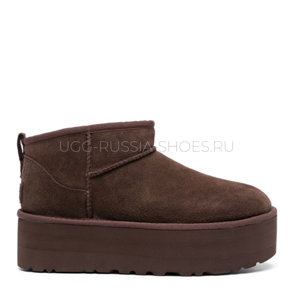 UGG Ultra mini Platform Chocolate