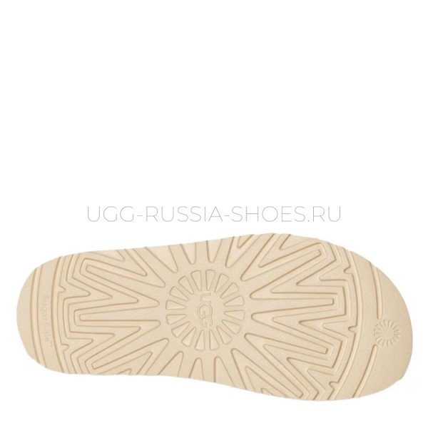 UGG Goldenstar Cross Slide Chestnut