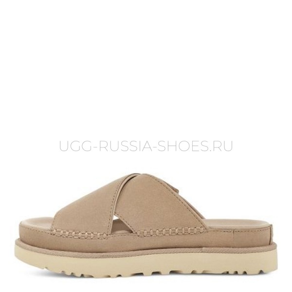 UGG Goldenstar Cross Slide Driftwood